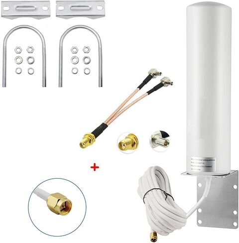 High Gain 10-12dBi External SMA Male/Dual TS9 3G 4G LTE Bracket Mount Long Range Antenna for Netgear Nighthawk M1 MR1100 Verizon Jetpack 8800L Mobile Hotpots Router MiFi Mobile Hotspot 4G LTE Router in Saudi Arabia