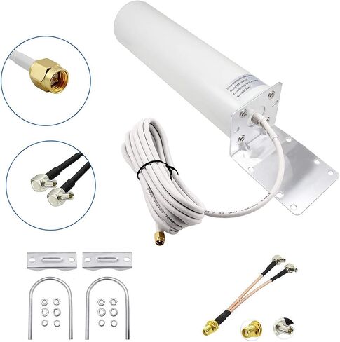 High Gain 10-12dBi External SMA Male/Dual TS9 3G 4G LTE Bracket Mount Long Range Antenna for Netgear Nighthawk M1 MR1100 Verizon Jetpack 8800L Mobile Hotpots Router MiFi Mobile Hotspot 4G LTE Router in Saudi Arabia