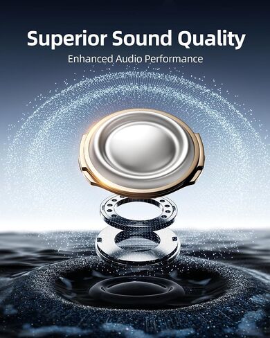 Wireless Earbuds Bluetooth Headphones Over Ear Hooks Ear Buds with 80H Playtime, LED Power Display, Dual Mic Clear Calls, Sports Wireless Ear Buds Bluetooth Earbuds for Running Gym Workout (Black) in Kuwait