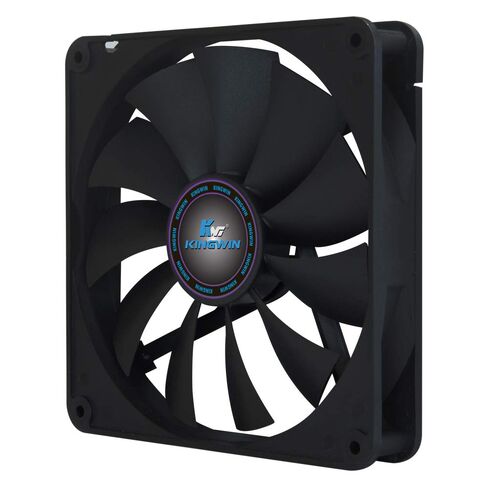 Kingwin 80mm Silent Fan – Quiet PC Cooling Fan for Computer Cases, CPU Coolers, Mining Rigs – Long Life Bearing, Maximum Airflow, Low Noise, 80mm Computer Case Fan – Black in Kuwait