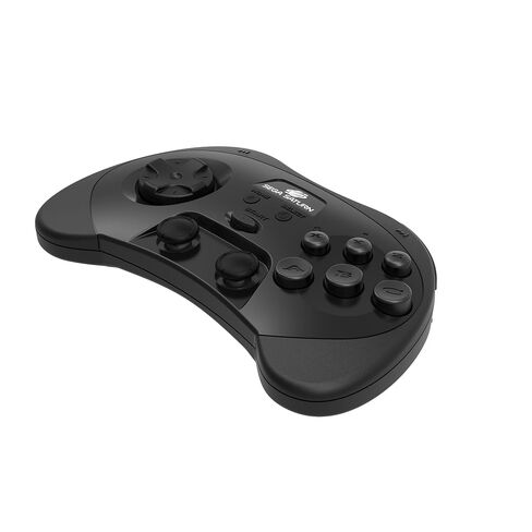 Retro-Bit SEGA Saturn® PRO - 2.4GHz Wireless Controller - (Black) | Officially Licensed | Includes 2 Receivers for Original Sega Saturn, Sega Genesis Mini, Switch, PC, Mac in Kuwait