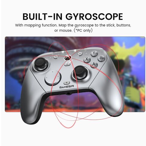 GameSir G7 Pro Wired Controller for Xbox One, Xbox Series X/S, Wireless PC Controller with TMR Sticks, Hall Effect Analog Triggers, 1000Hz Polling Rate with 3.5mm Audio Jack - Sliver in Saudi Arabia