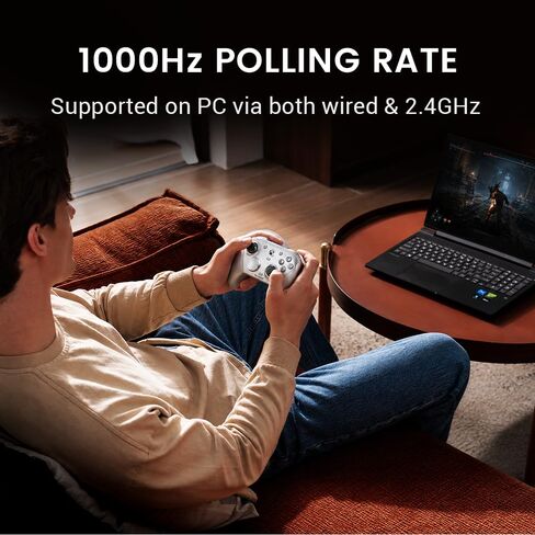 GameSir G7 Pro Wired Controller for Xbox One, Xbox Series X/S, Wireless PC Controller with TMR Sticks, Hall Effect Analog Triggers, 1000Hz Polling Rate with 3.5mm Audio Jack - Sliver in Saudi Arabia