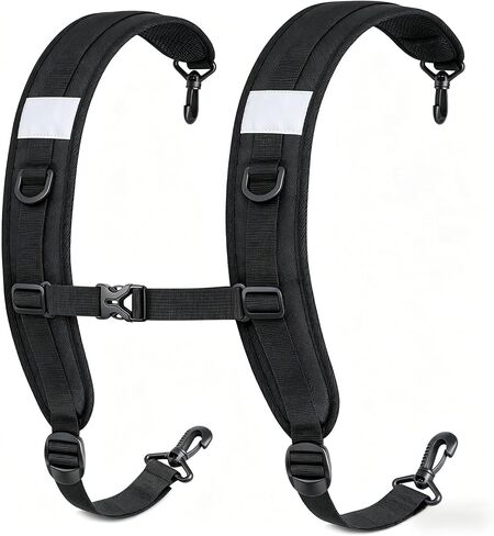 hanmir Backpack Straps Replacement, Padded and Adjustable Shoulder Straps with Chest Strap, Fit for Backpacks, Golf Bags, Musical Instrument Cases in Saudi Arabia