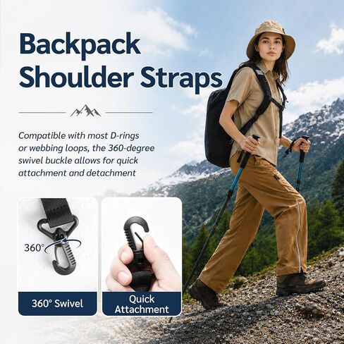 hanmir Backpack Straps Replacement, Padded and Adjustable Shoulder Straps with Chest Strap, Fit for Backpacks, Golf Bags, Musical Instrument Cases in Saudi Arabia