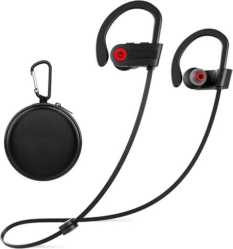 Otium Bluetooth Earbuds Wireless Headphones Bluetooth Headphones, Sports Earbuds, IPX7 Waterproof Stereo Earphones for Gym Running 15 Hours Playtime Sound Isolation Headsets,Black in Kuwait