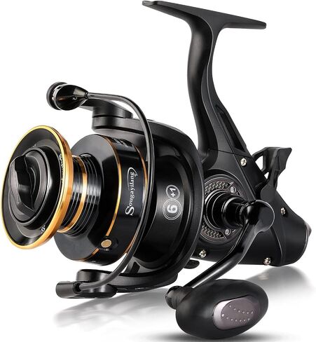 Sougayilang Bait Feeder Spinning Reels,33Lbs Drag Carp Fishing Reel Front and Rear Drag System, Freshwater Fishing Reel for Live Liner Bait Fishing for Catfish Fishing in Saudi Arabia