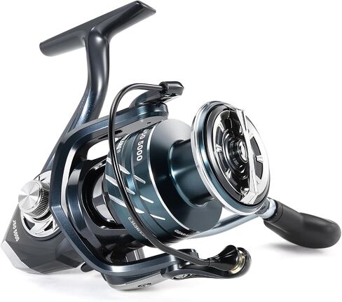 Sougayilang Spinning Fishing Reel,5.0:1/4.7:1 Gear Ratio,3+1BB High Strength Aluminum Design,Ultra-Smooth Operation with Free Balance Bar 1000 2000 3000 4000 5000series in Saudi Arabia