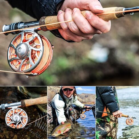 Sougayilang Fly Fishing Reel, CNC-Machined Aluminum Alloy, 5/6 Weight, Lightweight Trout Reel in Saudi Arabia