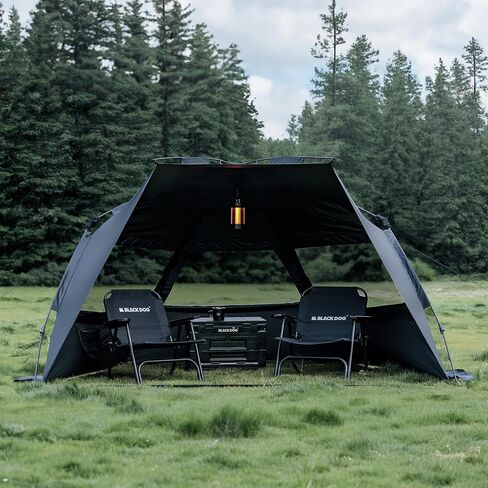 BLACKDOG Beach Instant Tent Camping Sun Shelter with Sandbags | Blackout Coating UV Protection UPF 50+, Waterproof, 3s Easy Setup, Mesh Windows in Saudi Arabia