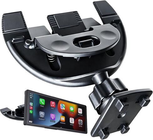 cd Holder,CD Slot Mount for CarPlay Screen,360° Rotatable Adjustable Arm with 17mm Universal Ball Head, Compatible with CarPlay Android Auto Monitor GPS Bracket in Saudi Arabia