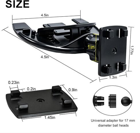 cd Holder,CD Slot Mount for CarPlay Screen,360° Rotatable Adjustable Arm with 17mm Universal Ball Head, Compatible with CarPlay Android Auto Monitor GPS Bracket in Saudi Arabia