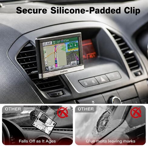 APPS2Car Garmin GPS Car Mount, 17mm Ball Air Vent Mount | Compatible with Garmin Nuvi, Drive, DriveSmart, Dezl & Other 17mm Ball GPS Devices– 360° Adjustable, Secure & Easy to Install in Kuwait
