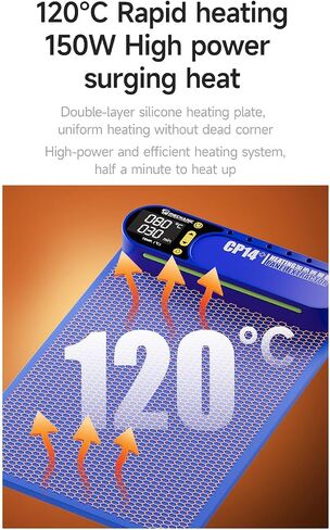 LCD Screen Heating Pad for Smartphone and Ipad-LCD Screen Seperator Machine Repair Tools Heat Plate Double Layer Silicone (CP14+) in Saudi Arabia