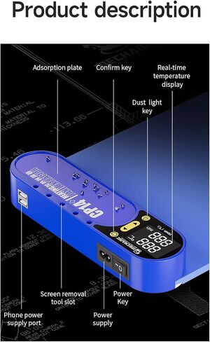 LCD Screen Heating Pad for Smartphone and Ipad-LCD Screen Seperator Machine Repair Tools Heat Plate Double Layer Silicone (CP14+) in Saudi Arabia