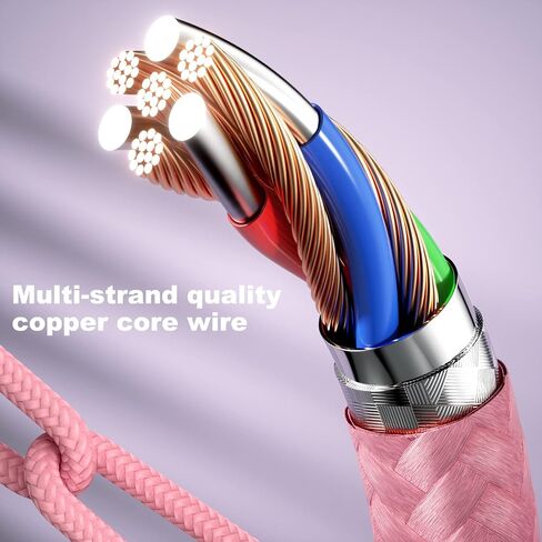 USB A to Lightning Cable, 3PCS 10FT iPhone Charger, 90 Degree Cable | Lightning Cable, Nylon Braided Fast Charging Cord for iPhone 14/13/12/11/X/Max/8/7/6/6S/5/5S/SE/Plus/iPad in Saudi Arabia