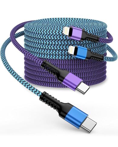 10ft Apple Lightning Cable USBC USB Type C to Lightning iPhone Charger Cord in Kuwait