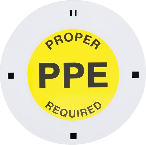 Global Industrial LED Sign Projector Lens Proper PPE Required - 1 Each in Saudi Arabia