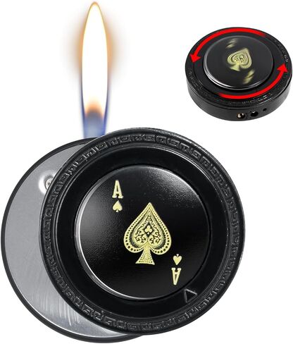 CHOICEDC Cool Lighter for Men, Refillable Butane Lighter, Ace of Spades Cute Lighters, Funny Soft Flame Lighters with Ace Design,Unique Gifts for Men/Women (No Gas) in Saudi Arabia