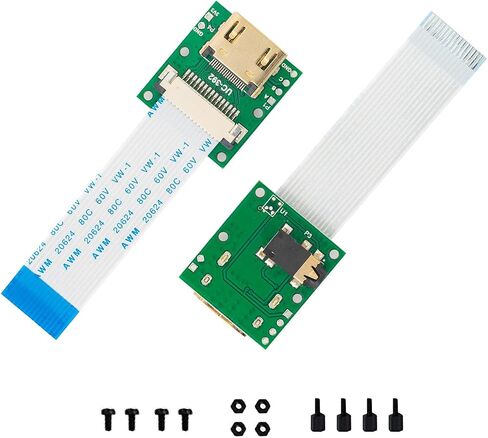 وحدة تمديد كابل Arducam CSI إلى HDMI مع كابل FPC 15 سنًا 60 مم لكاميرا Raspberry Pi V3/V1/V2/HQ (عبوة من قطعتين، مجموعة واحدة) in Kuwait