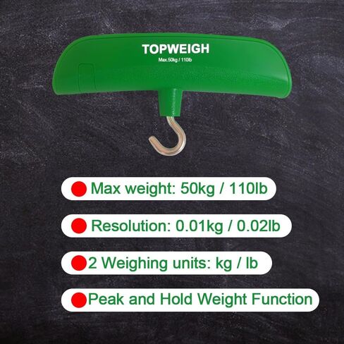 Bow Scale with Arrow Puller and Storage Case, 110 lbs / 50kg | Poundage Scale with Peak and Hold Function, Handheld Bow Scale in Saudi Arabia