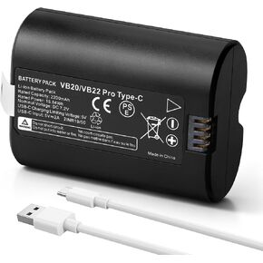VB20 VB22 Replacement Battery for Godox V350 V480 Flash 2200mAh | 7.2V Compatible with V350C V350N V350S V350O V350F V480C V480N V480S V480F V480O Camera Flash Comes with USB-C Cable in Kuwait