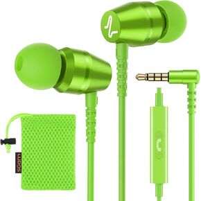 LUDOS OMNITONE Wired Earbuds in-Ear Headphones, 5 Year Warranty, Earphones with Microphone, 3.5 mm Jack Corded Ear Buds, Videoconference for iPhone, Samsung, Computer, Laptop, Kids, School Students in Saudi Arabia