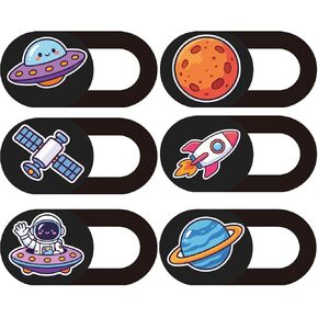 6Pcs 6 Styles Laptop Camera Cover Slide Bee Design 0.03 Inch Ultra Thin Webcam Cover Slider for Mini PC Phone Desktop Tablets Plastic Durable Privacy Protectors for Home Office Work Use in Saudi Arabia