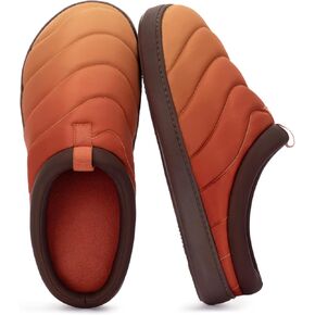 Men's Indoor Outdoor Slip On Campmate Slippers Memory Foam – Slide-in House Shoes, Cool Summer Puffer Camping Clog, Machine Washable, Rubber Sole, Velvet Lining, Easy Care Comfort for Men (Gifts) in Saudi Arabia