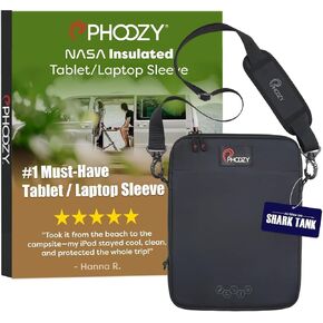PHOOZY Thermal Insulated Tablet/Laptop Case for iPad, MacBook Air, MacBook Pro & Similar Sized Tablets or Laptops up to 13" - Protection Against Heat, Cold, Drops and Water (Black Camo) in Saudi Arabia