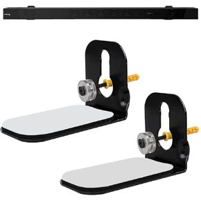 Universal Soundbar Wall Mount with Hardware | Compatible Most Soundbars, Mounting Bracket Kit, Anti-Slip Strips, Metal Ring, Screws, Anchors in Kuwait