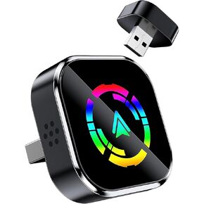 Ablink 2026 Upgarded Wireless CarPlay Adapter for iPhone & Android | Wired to Wireless Carplay Mini USB Design Plug & Play Car Play Adapter, Fast Stable Auto-Reconnect in Saudi Arabia
