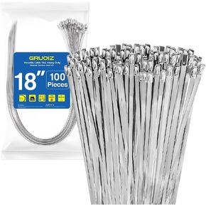 500Pack Stainless Steel Cable Zip Ties 12 inch 304 Metal Cable Ties with 270lbs Tensile Strength Heavy Duty Zip Ties for Farms Pipes Roofs Workshop Outdoor Fence Use in Saudi Arabia