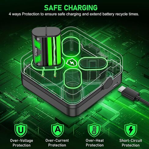 Svetaecho for Rechargeable Xbox One Controller Battery Pack Charger with 4 x 5520mWh Max Capacity, Charging Accessories Kit for Xbox Series X/S Controllers in Saudi Arabia