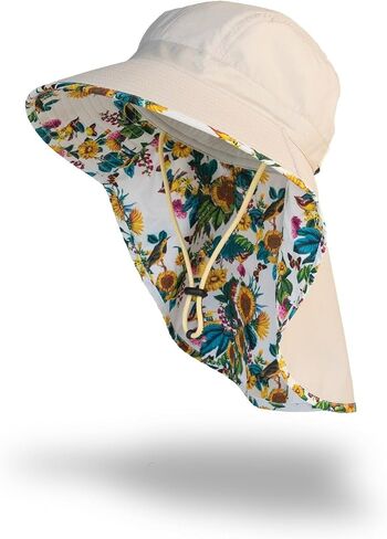 FARMER'S DEFENSE Sun Hat | UPF 50+ Protection | UV Sunhat for Gardening, Fishing, Hiking, Safari | Wide Brim Neck Cover Hat in Saudi Arabia