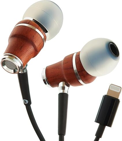 Symphonized Premium Wooden USB-C Wired Headphones for iPhone 17, 16, 15, Samsung & Android, Wired Earbuds USB C Headphones with Microphone & Volume Control, USBC Head Phones, Corded Earphones Type C in Saudi Arabia