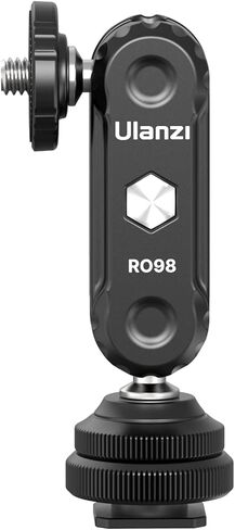 R098 Cold Shoe Monitor Mount, 1/4" Rotatable Dual Ballhead Hot Shoe Mount | Microphone Fill Light Camera Monitor Swivel Bracket Compatible with DJI OSMO 360/Pocket 3/Pocket 4/Insta 360 x 5/Sony/Canon in Kuwait
