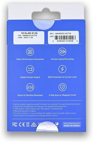 512GB CFast 2.0 Memory Card - up to 4K RAW - EOS-C300 Mark III, Pocket Cinema 4k, Other Cameras (NM365C512GTT9) in Saudi Arabia