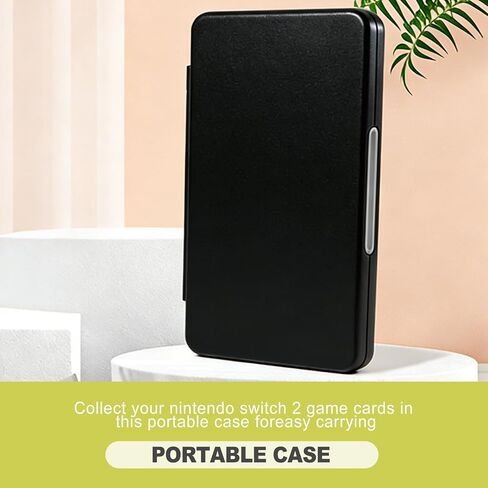 24 Slots Game Card Case Compatible with Nintendo Switch OLED Lite Portable Cartridge Storage Box Hard Shell Protective Holder with Micro SD Memory Slots Black in Saudi Arabia