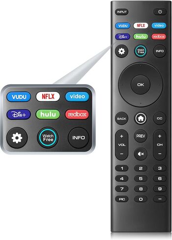 جهاز تحكم عن بعد عالمي لجميع أجهزة التحكم عن بعد للتلفزيون الذكي VIZIO، بديل متوافق لجميع أجهزة التلفاز الذكية VIZIO LED LCD HD 4K UHD HDR in Kuwait
