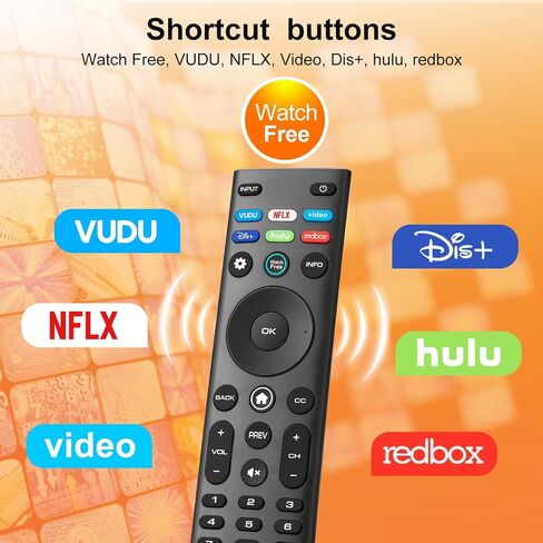 جهاز تحكم عن بعد عالمي لجميع أجهزة التحكم عن بعد للتلفزيون الذكي VIZIO، بديل متوافق لجميع أجهزة التلفاز الذكية VIZIO LED LCD HD 4K UHD HDR in Kuwait