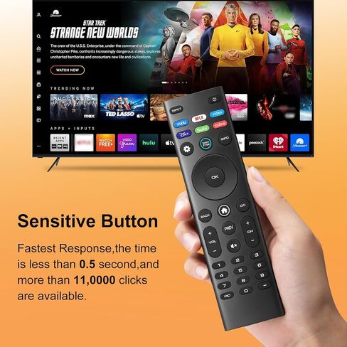 جهاز تحكم عن بعد عالمي لجميع أجهزة التحكم عن بعد للتلفزيون الذكي VIZIO، بديل متوافق لجميع أجهزة التلفاز الذكية VIZIO LED LCD HD 4K UHD HDR in Kuwait