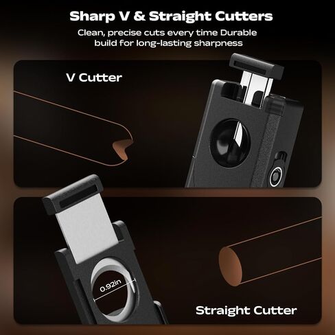 6-in-1 Windproof Triple Jet Flame Butane Torch Lighter with V-Shape Shear,Punch and Hold, Adjustable Refillable Lighter with Draw Enhancer Tool for Candle, BBQ, Camping and Outdoor, Travel Use in Saudi Arabia