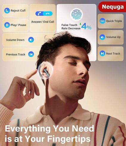 Wireless Earbuds Bluetooth 5.4 Headphones with 48H Playtime Ear Buds | Noise Cancelling Mic, LED Power Display Charging Case, IPX7 Waterproof Bass Stereo Earphones for iPhone Android Phone/Laptop in Saudi Arabia