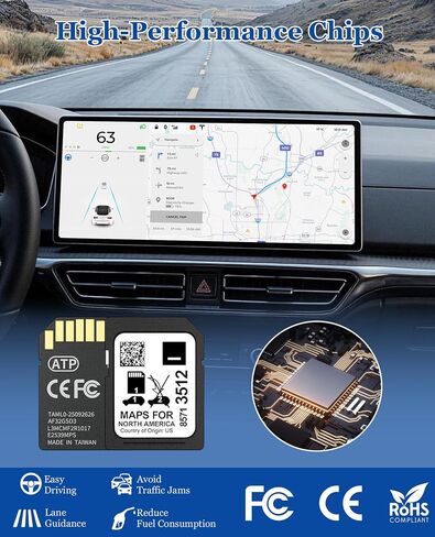 2026 GM Navigation SD Card for Cadillac Chevrolet Buick GMC 2019-2023 Vehicles, Latest GMC Navigation SD Card with Update USA/Canada/Mexico Maps, GPS SD Card Part 8571 3512 GMC Accessories in Kuwait