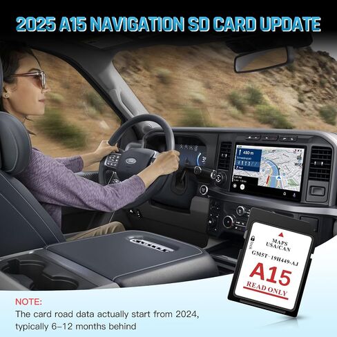 2026 A15 Navigation SD Card for SYNC 2 Ford & Lincoln, USA & Canada | A15 Map Update for F-150, Explorer, Escape, Fusion, Edge, MKZ and More, Compatible with Select 2011-2016 Models in Saudi Arabia