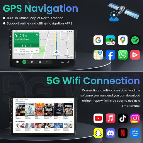 4 + 64GB ROM Android 15 Car Radio for Dodge Ram 1500 2500 3500 2002-2005 | 9 Inch 1280x800 IPS Touchscreen Stereo Upgrade Wireless CarPlay Android Auto Bluetooth 5G WIFI GPS FM Backup Camera in Saudi Arabia