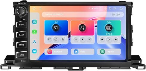 Dasaita 6GB+64GB Car Stereo for Toyota Highlander 2015-2019 | Wireless CarPlay Android Auto,1280×720 QLED 10.2" Display, Android 13, 4G LTE/5G WiFi, Plug & Play Upgrade, GPS Navigation in Saudi Arabia
