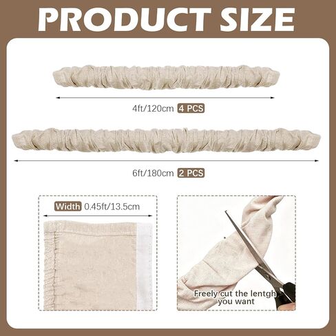 6Pcs Fabric Cord Cover 6 Feet and 4 Feet Chandelier Chain Cover Fabric Decorative Cord Cover for Protector Wires on Floor or Wall in Saudi Arabia