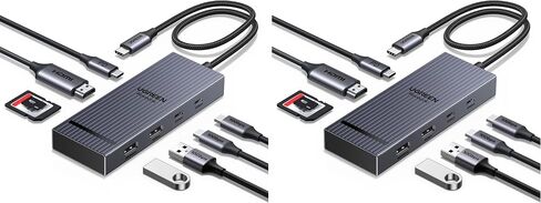 UGREEN Revodok Pro USB C Hub لأجهزة الكمبيوتر المحمول 8 في 1 MacBook 4K 60 هرتز HDMI | بيانات USB-C/A بسرعة 10 جيجابت في الثانية، وقارئ SD/TF، ​​وPD بقوة 100 واط، ويدعم MacBook Neo/Pro/Air، وXPS، وThinkpad in Kuwait